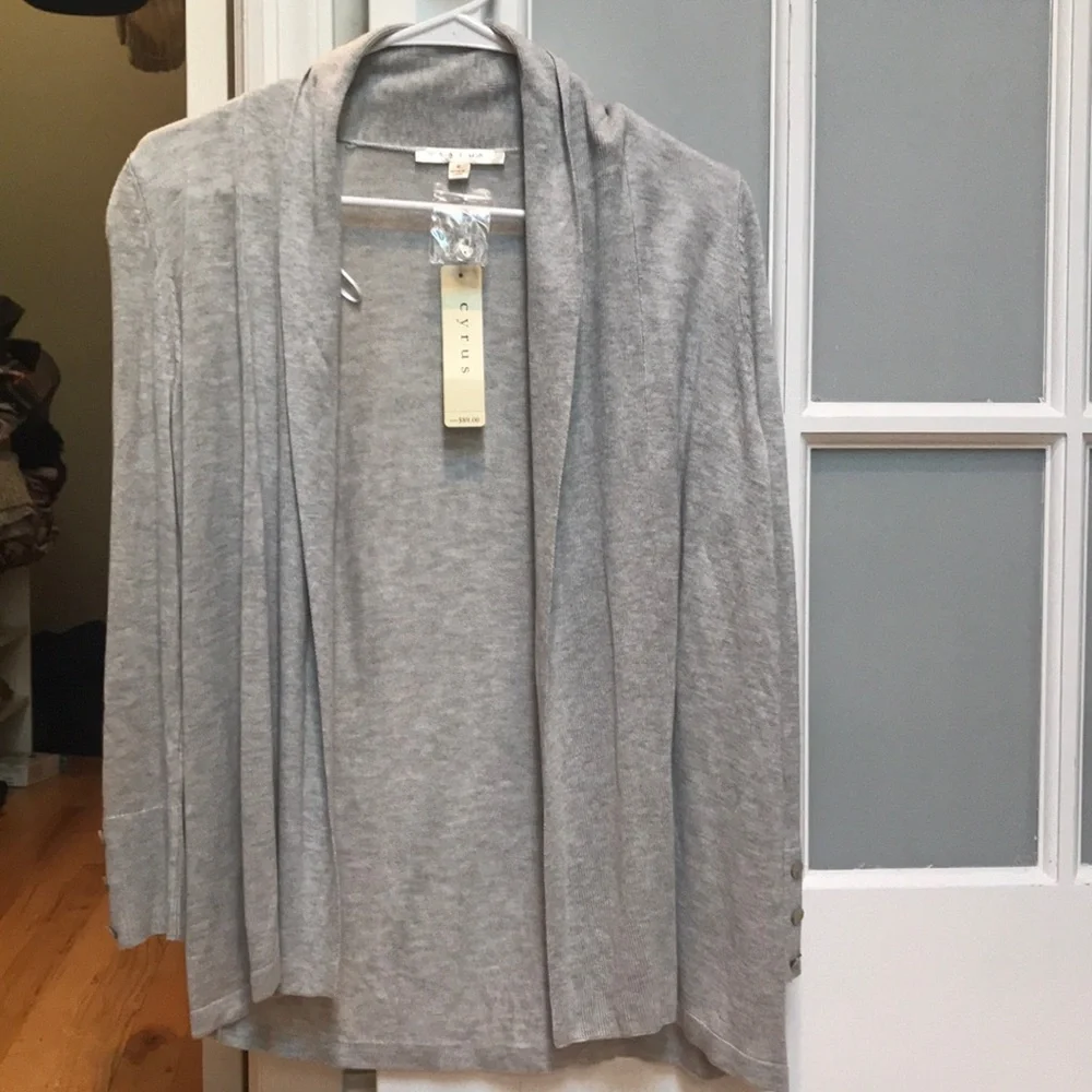 Cyrus NWT Women’s Grey Sweater Size S - Picture 3 of 9